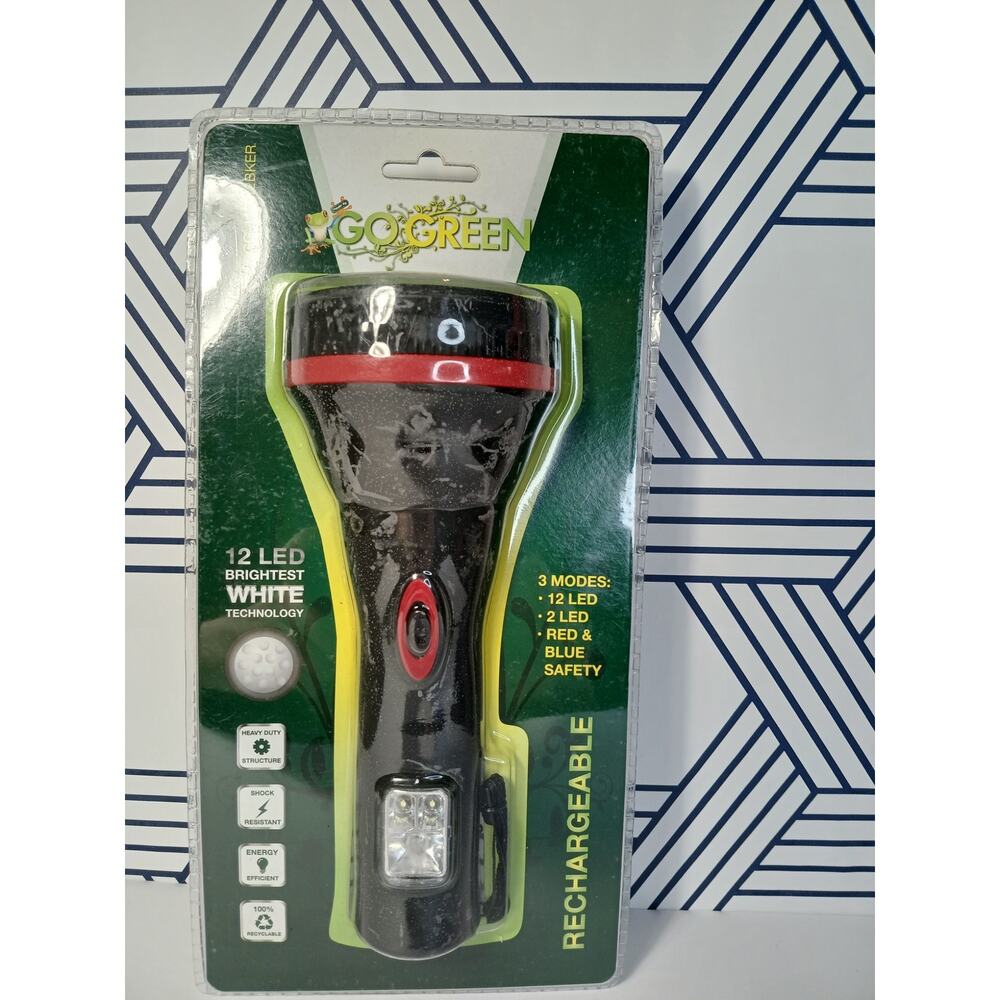 Go Green Rechargable Flash Light  LED